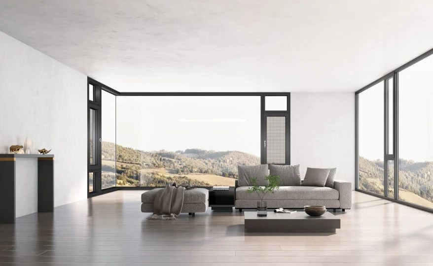 江苏扬州正金门窗旗靓店实景案例赏析︱极简于形 文雅于里 与抱负糊口共生